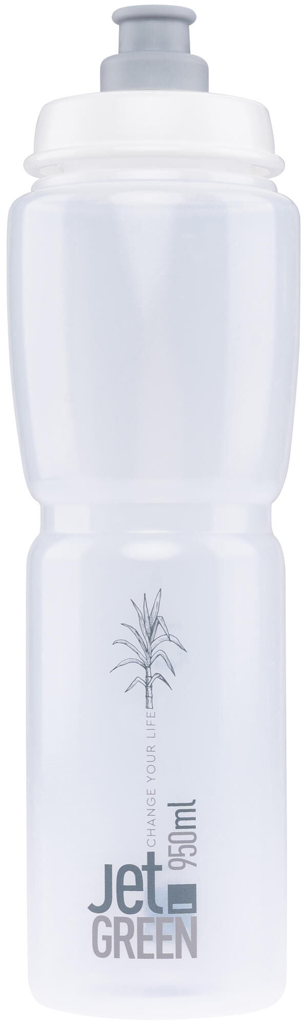 Elite water bottle jet green + jet green plus bottle jet green + plus 950ml clear green