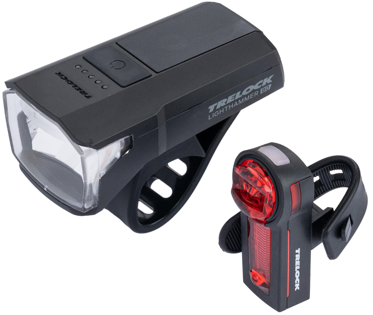 Trelock Bat.led Light Set LS 480 LS740 W. Stop Light