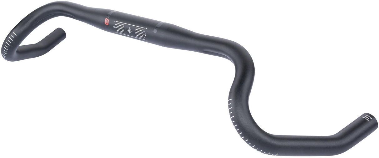 Elvedes ergotec stuur gravel 440 580mm 31,8 21° alu zwart