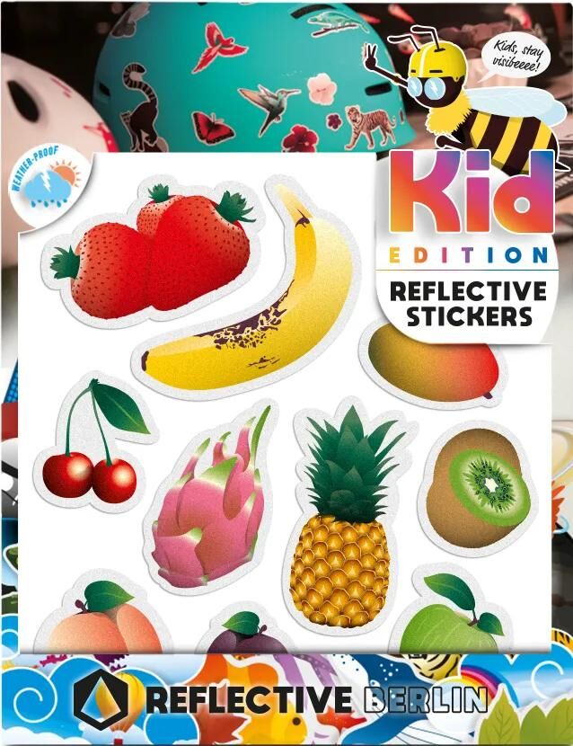 Heijastava berlin heijastava tarra k.i.d. ref.tarra re.berlin kid fruits