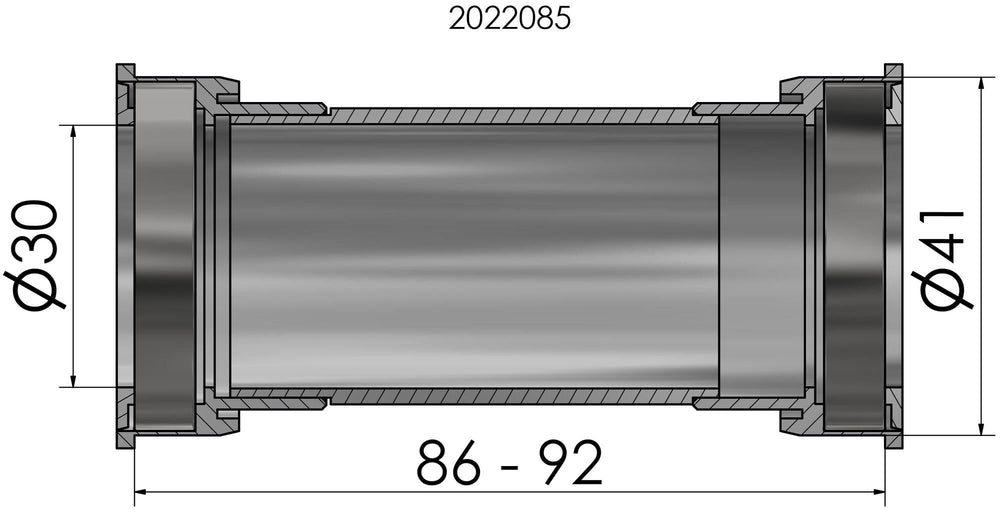 Elvedes Bot.Backet Press Fit 41mm BB86-92 Shim.