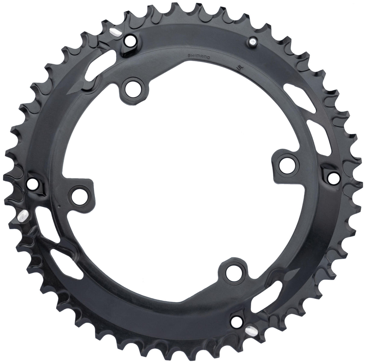 Shimano chainring cues fc-u6010-2 chain ring shim. cues fc-u6010-2 46t 110mm