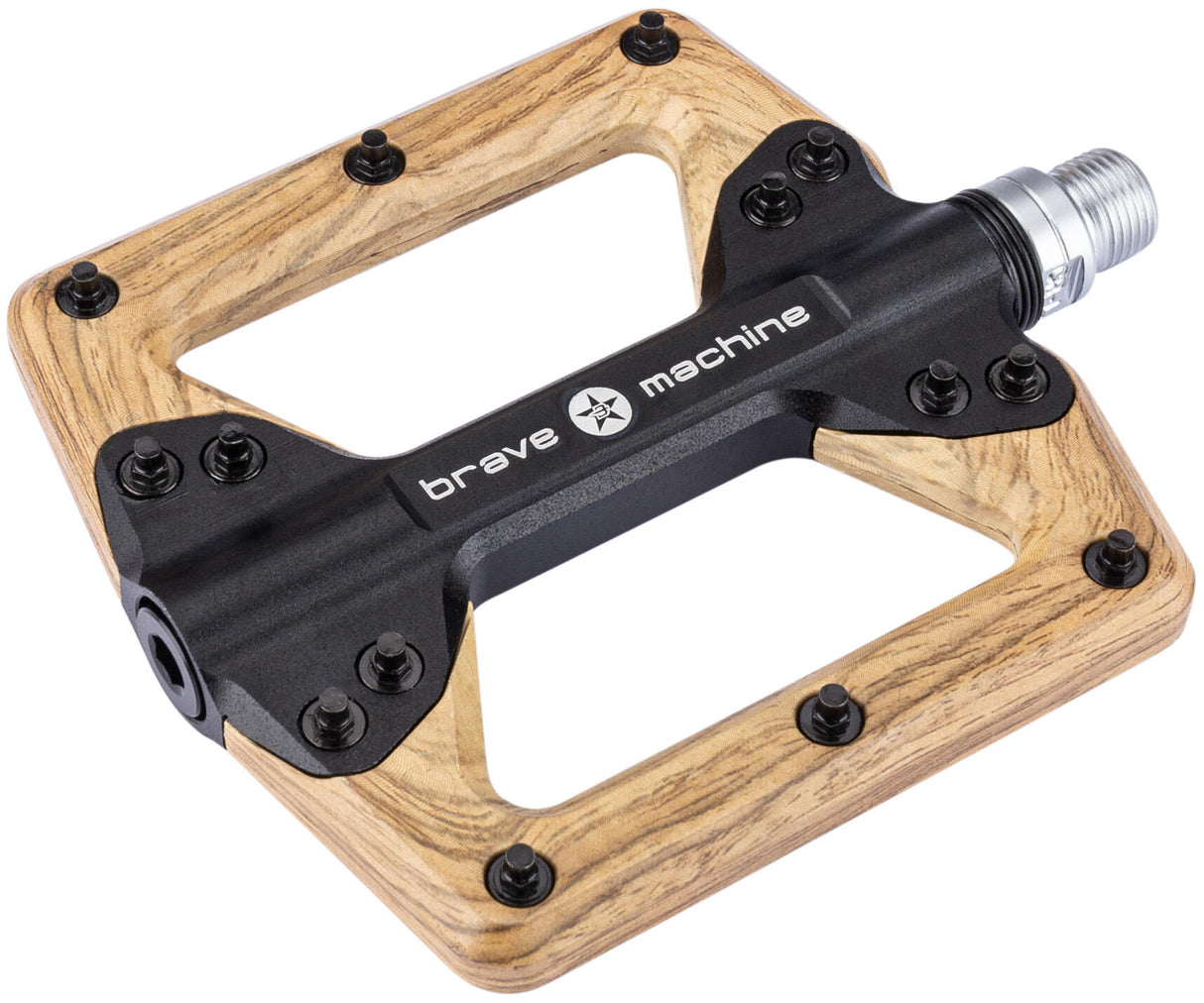 Brave platform pedal wood mod. 23 platform pedal wood black wood look