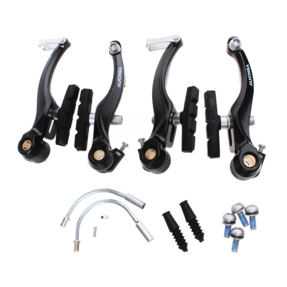 V-brake brake set black front + rear complete