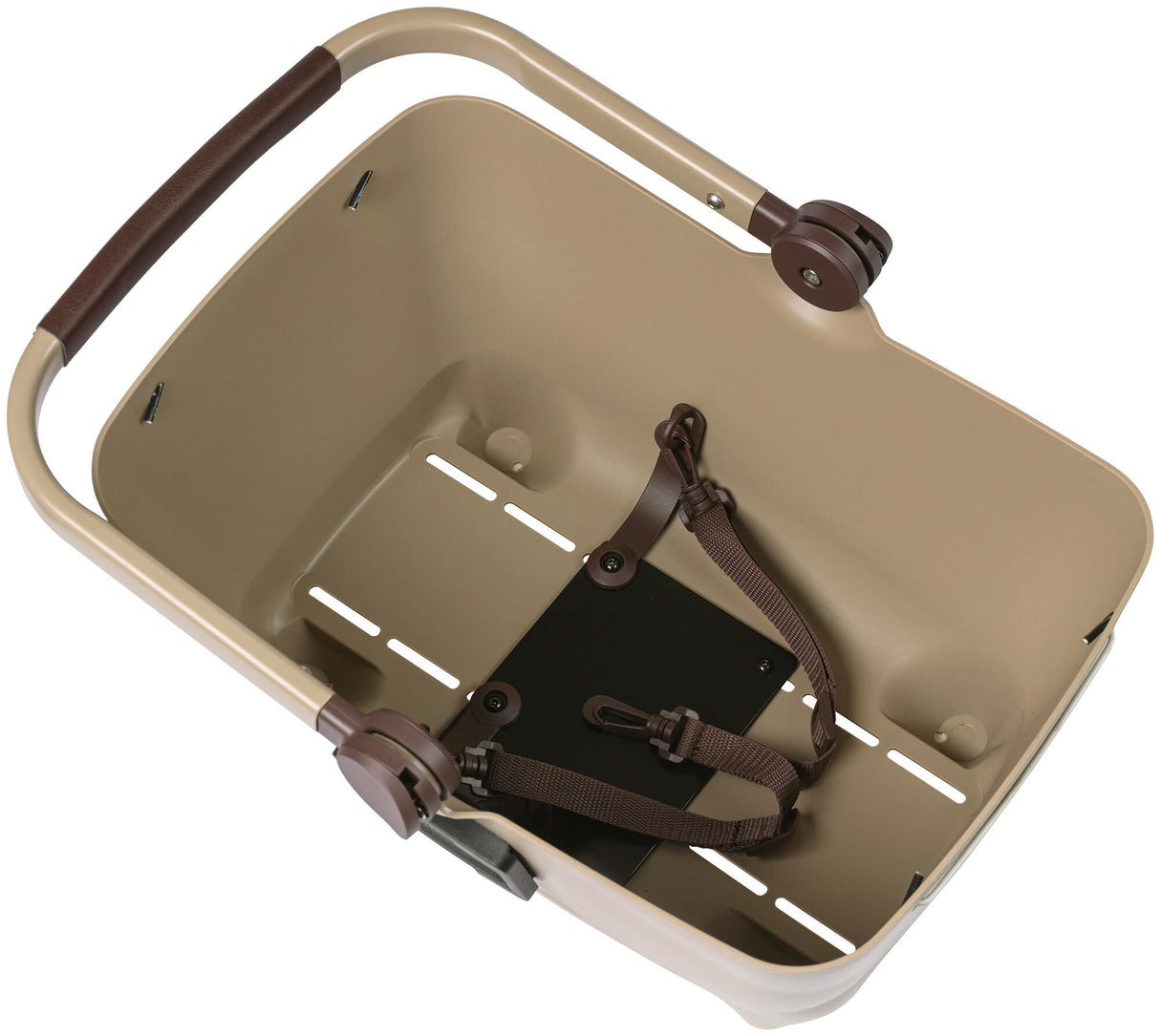 Basil Buddy KF - hondenfietsmand - voorop - biscotti bruin