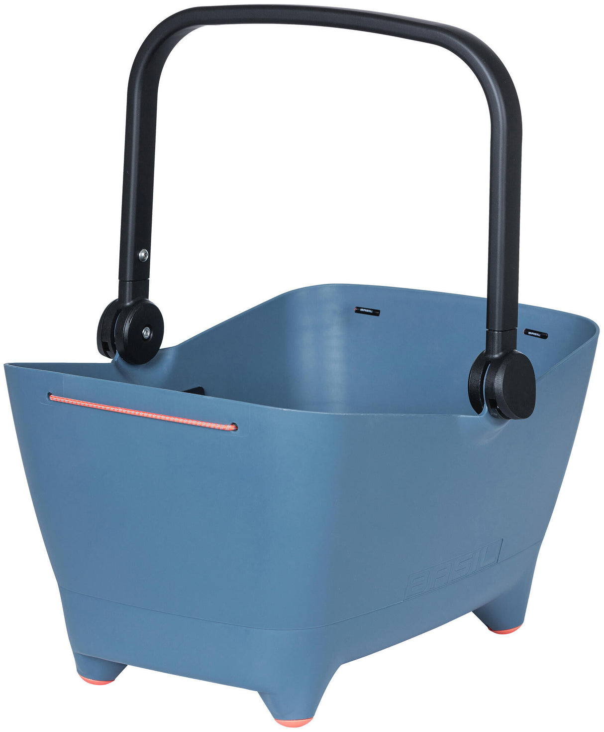 Basil Buddy KF - dog bike basket - front - faded denim