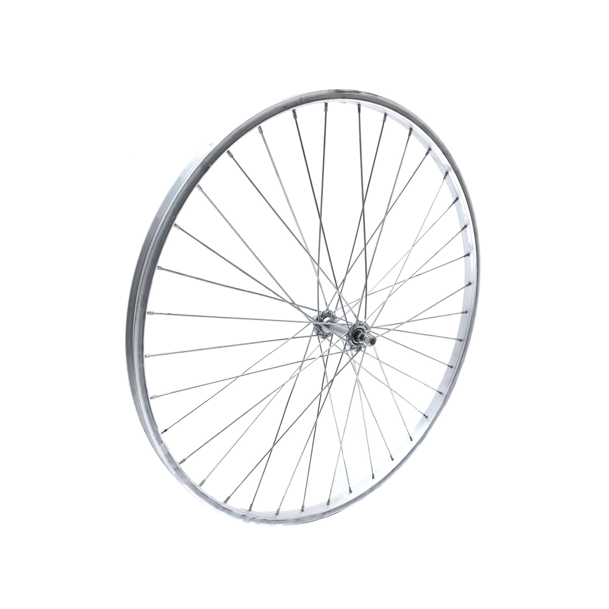 Framhjul 26x1 3 8 Aluminiumsilver