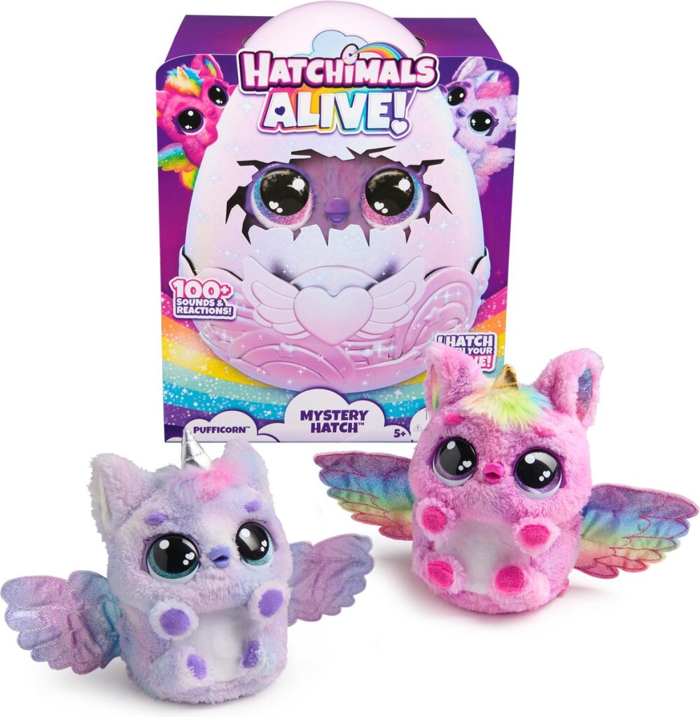 Varios hatchimals vivos eclosión secreta pufficorn