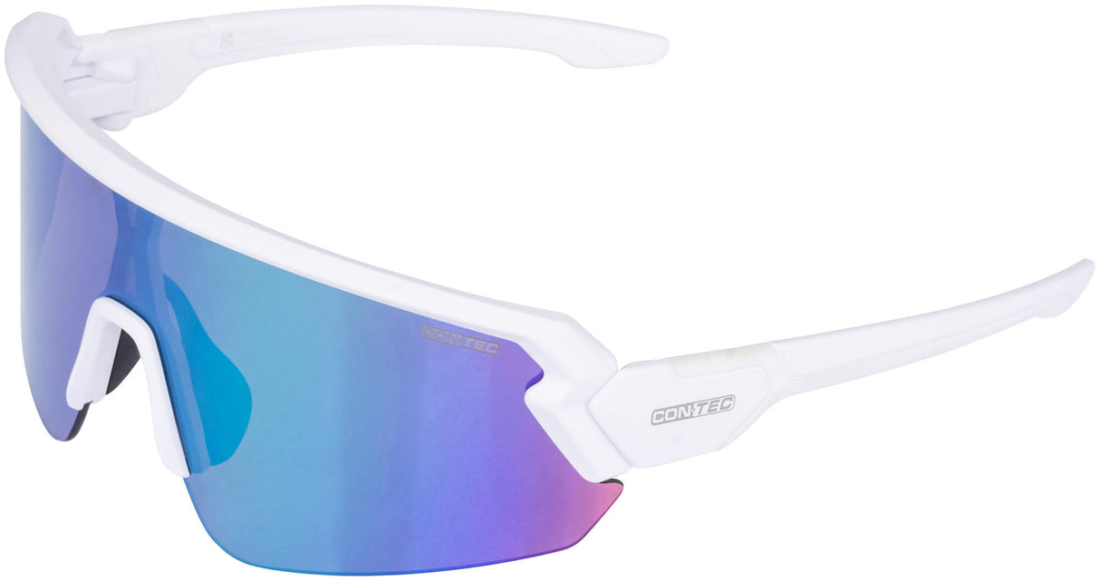 Contec sports glasses rush revo ct glasses rush matt polar white cypher green