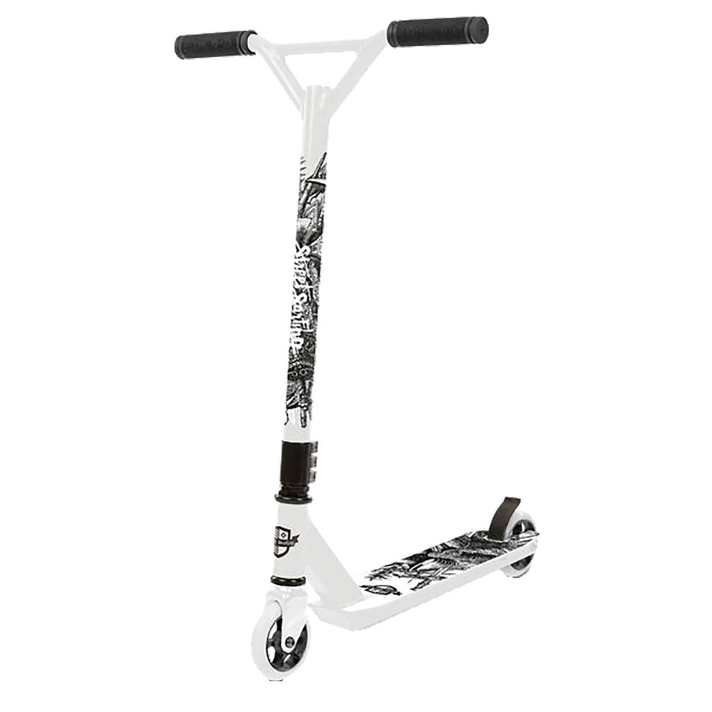Street surfing torpedo armor aluminum scooter white black