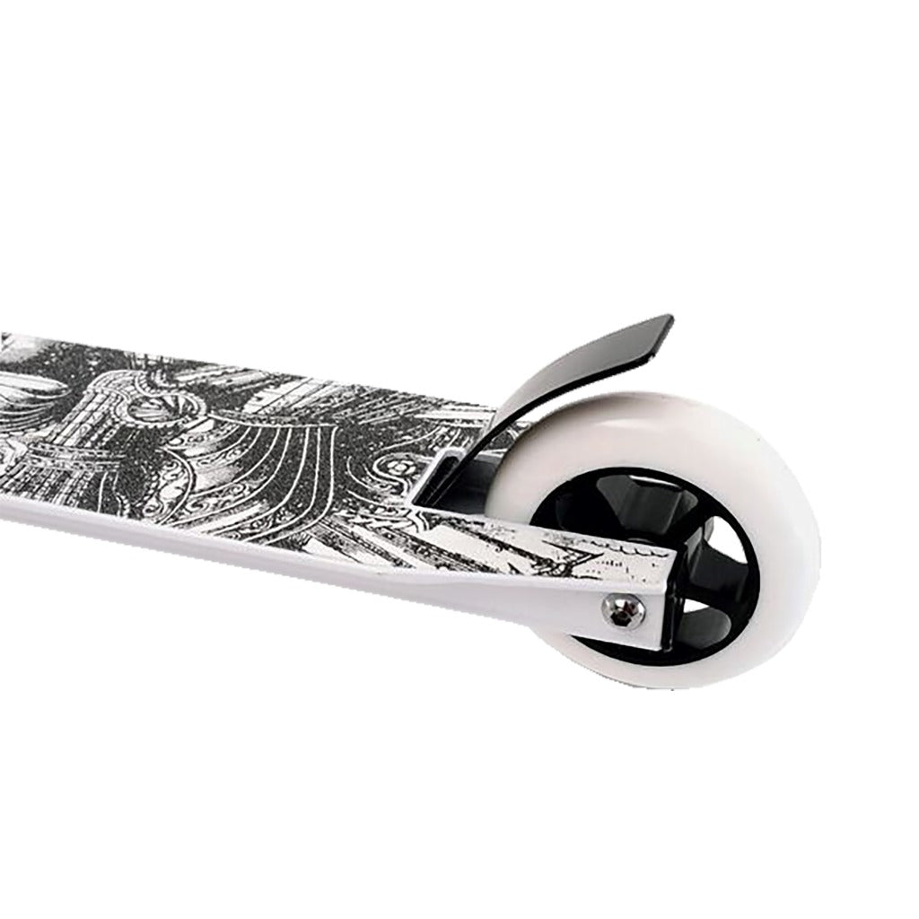 Street surfing torpedo armor aluminum scooter white black