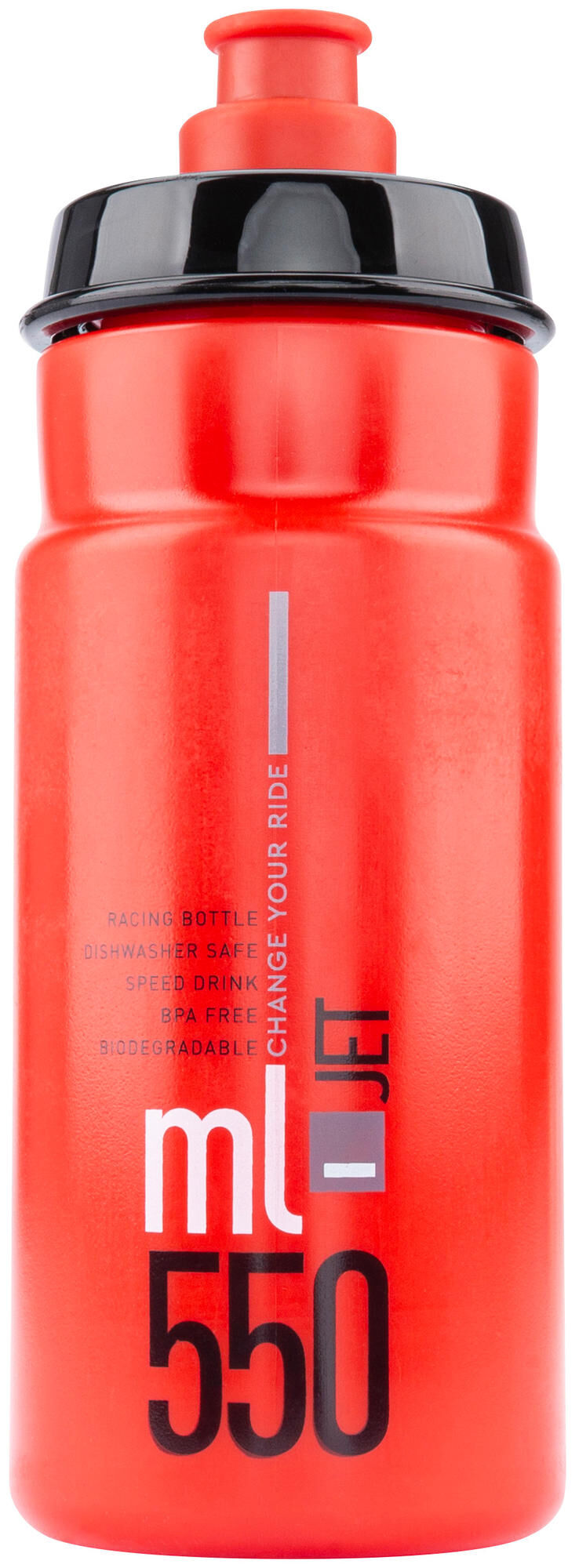 Elite water bottle jet plus bottle jet plus 550ml red black