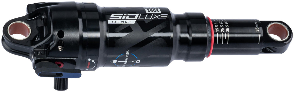 Rockshox shock absorber sidluxe ultimate 3p rear shock rs sidluxe 170x35 3pos lever blue