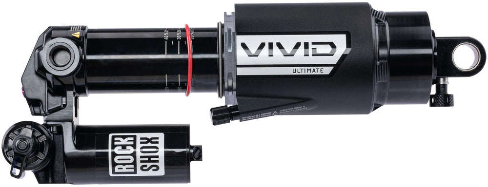 Rockshox shock absorber vivid ultimate rc2t rear shock rs vivid ult. rc2t 205 x 65mm