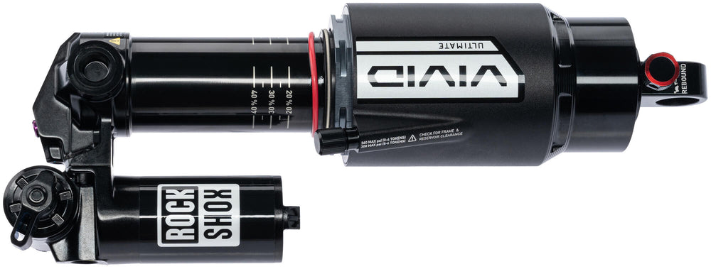 Rockshox shock absorber vivid ultimate rc2t rear shock rs vivid ult. rc2t 205 x 60mm