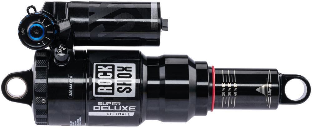 Rockshox shock absorber super deluxe ultimate rc2t rear shock rs sup.del. ult.rc2t 190x40mm
