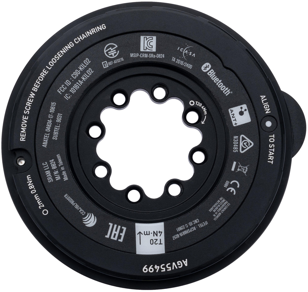 Sram crank star power meter eagle axs transmission spider pm eagle axs tr. 8 screws