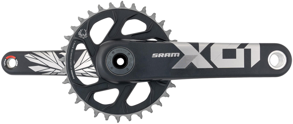 Sram crankset x01 eagle crankset x01 eagle 32t super boost+ 165mm