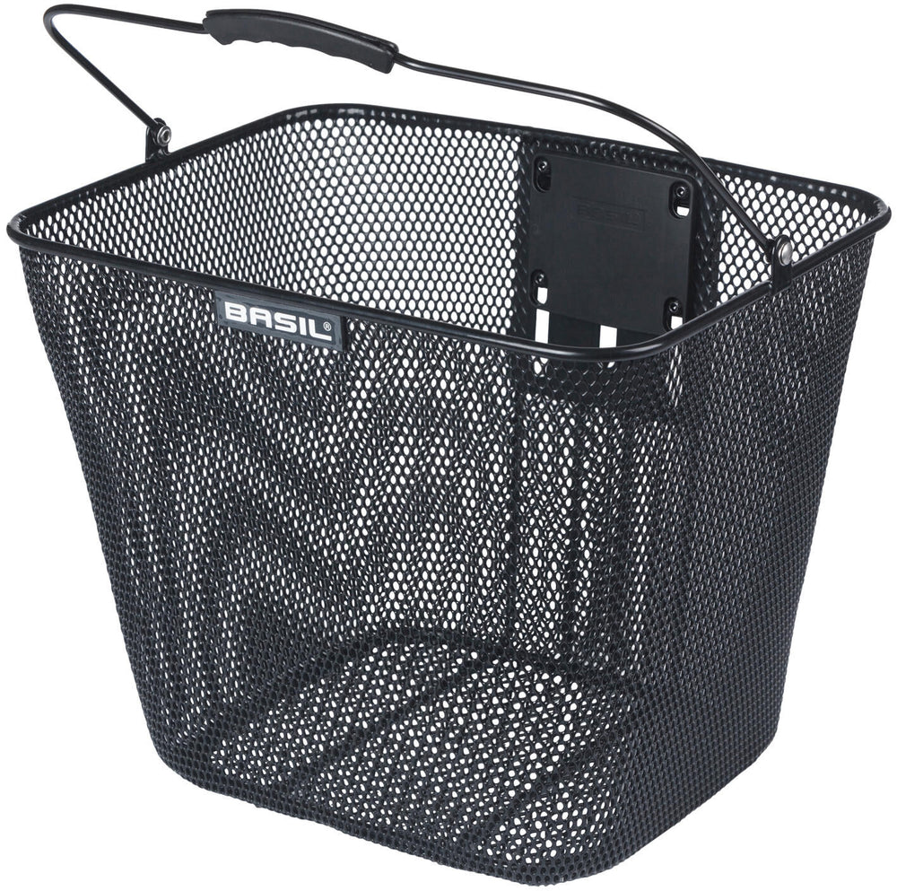 Basil Bicycle Basket Bilbao KF para 22 x 26 x 28 cm - Negro