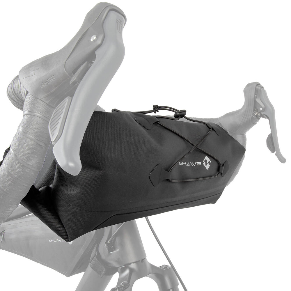 M-wave handlebar bag rough ride ii - black - 12 liters (l)