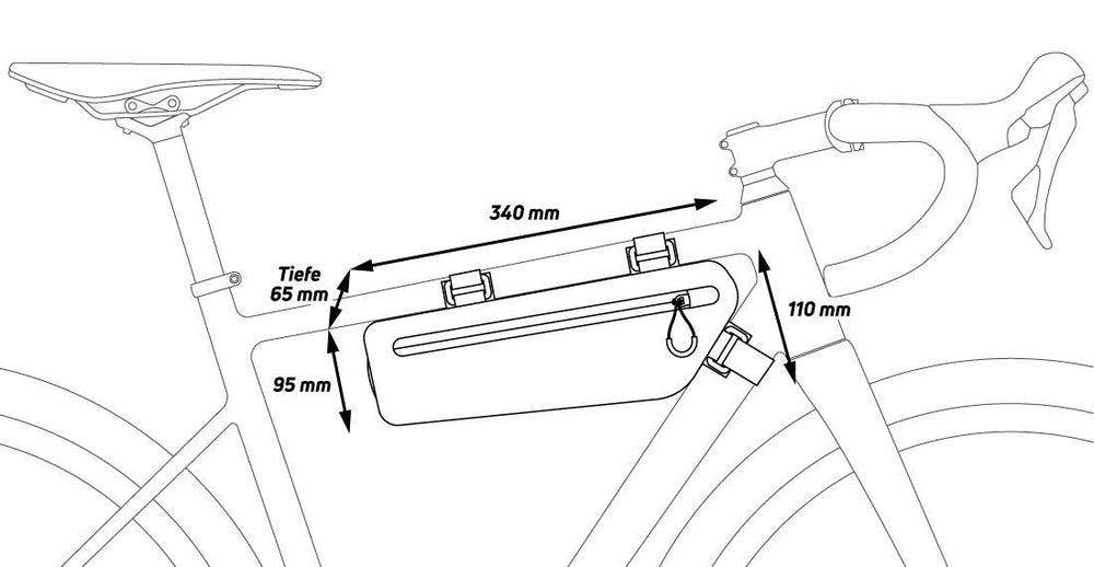 Zefal zéfal frametas z adventure c-serie frame bag zéfal z adventure c2 2,2l