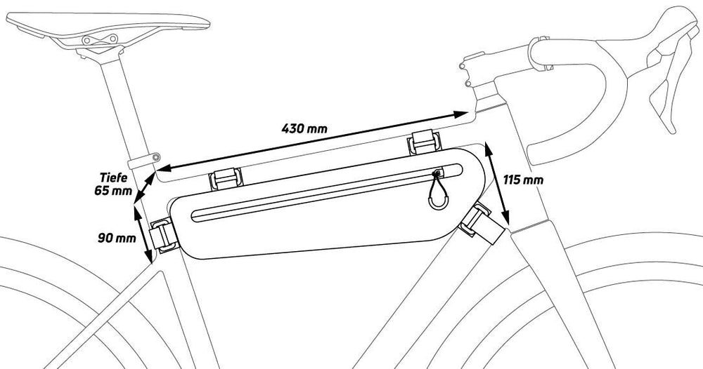 Zefal zéfal frametas z adventure c-serie frame bag zéfal z adventure c3 3,3l