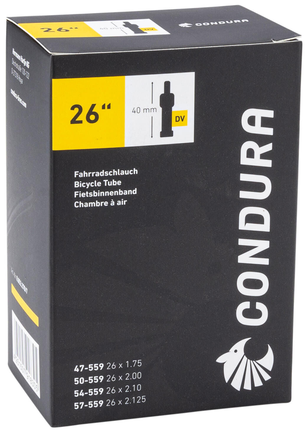 Condura inner tube - 26 tube 26 dv40 47 57-559