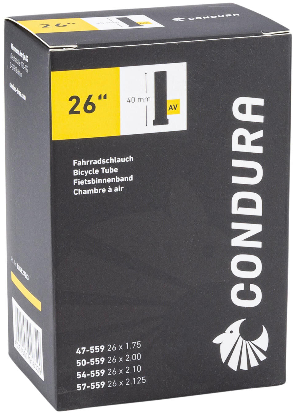 Condura inner tube - 26 tube 26 av40 47 57-559