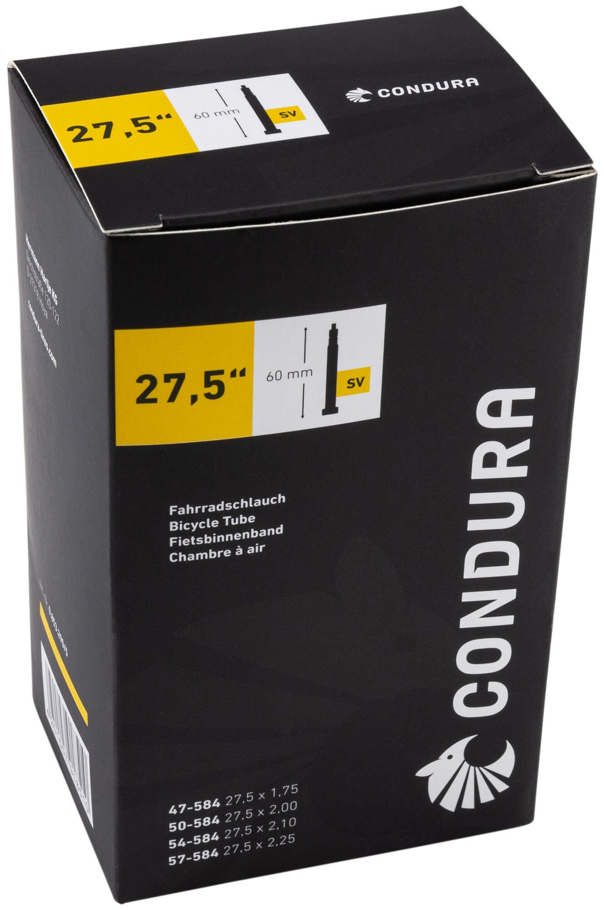 Condura inner tube - 27.5 tube 27.5 sv60 47 57-584