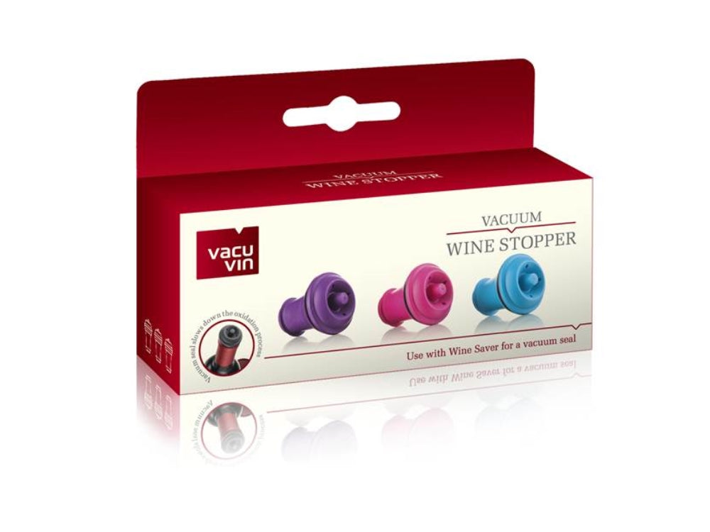 Vacu fin wine stopper set of 3 pieces
