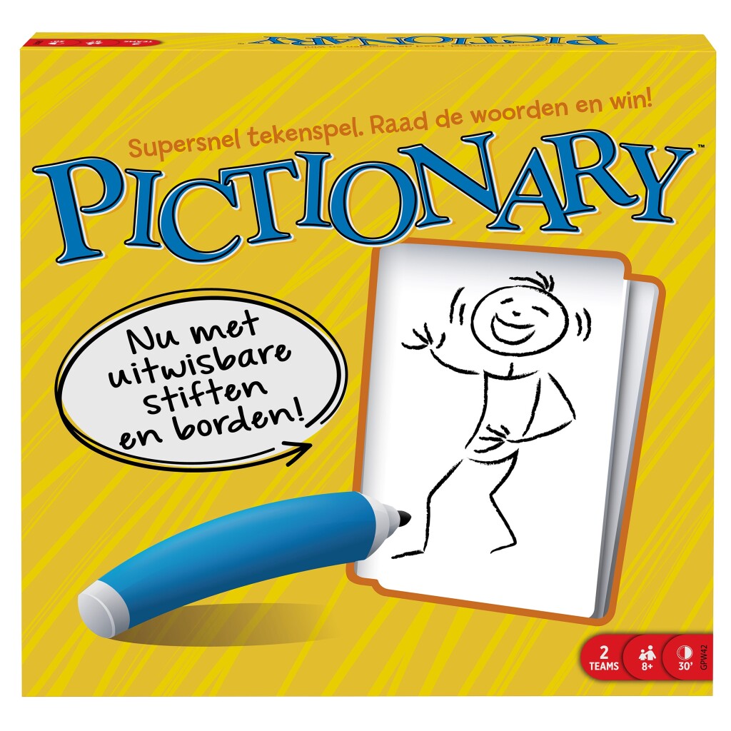 Mattel game pictionary board game dutch