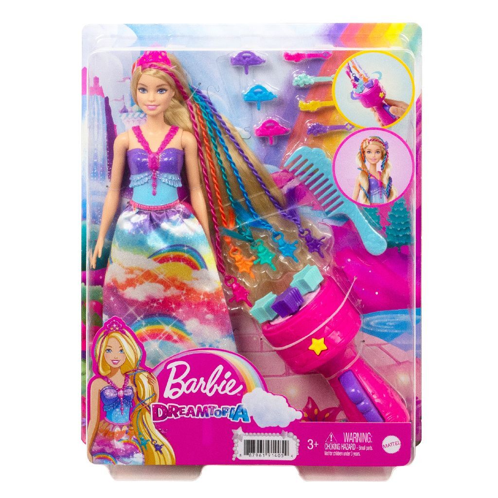 Barbie dreamtopia hair care doll + accessories