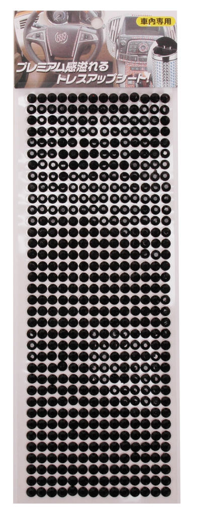 Various stickers crystal black