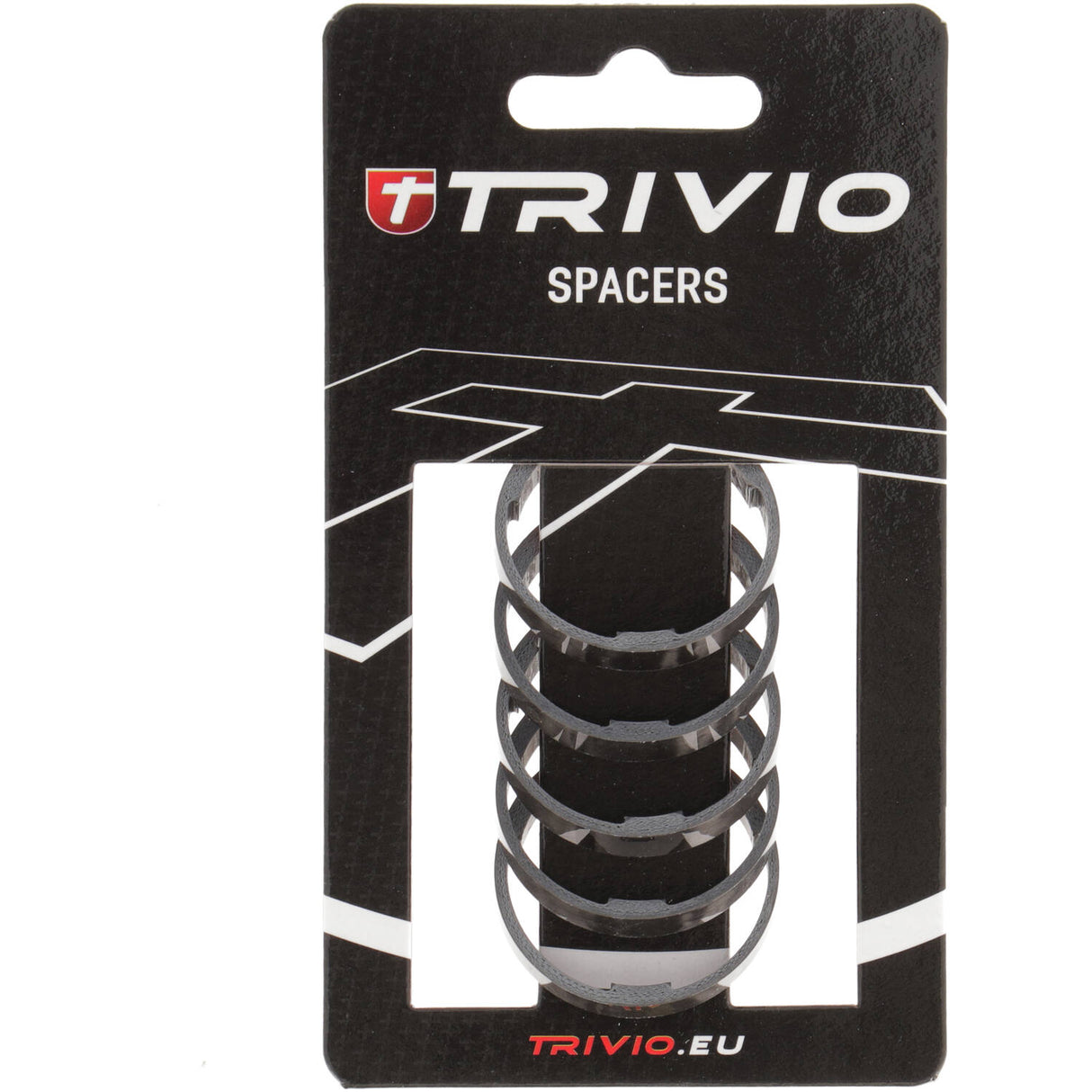Trivio - spacer 5mm 1 1 8 aluminum black - 5 pieces