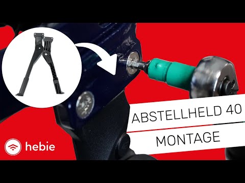 Soporte de horquilla trasera Hebie abstellheld pata de cabra trasera abstellheld 40mm