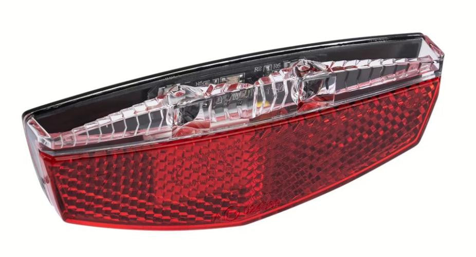 Qtcycletech qt solas cúil 2-LED 50 80 mm gléasta lena n-áirítear cadhnraí ar chárta