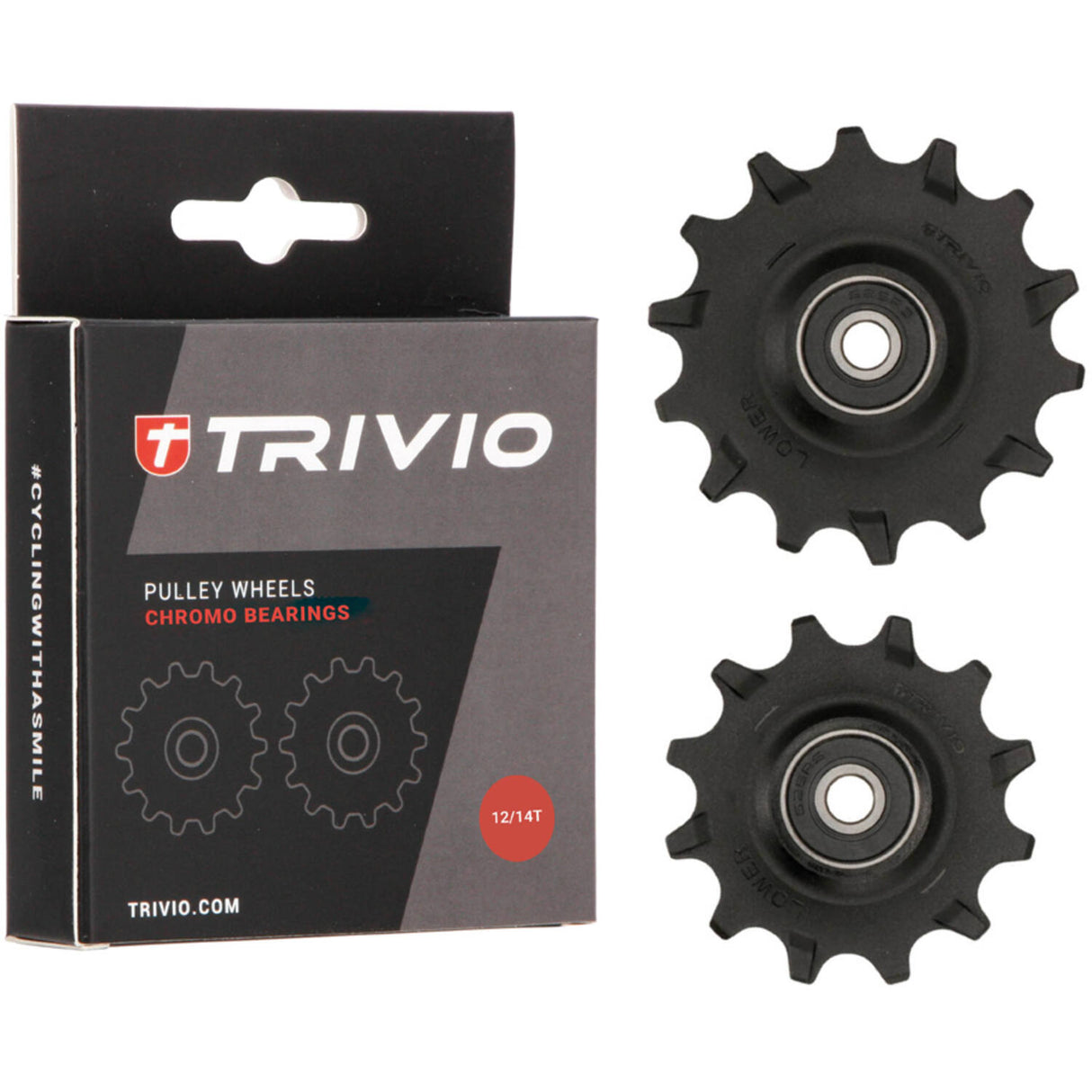 Trivio - derailleur wheels 12 14t chromo bearings