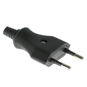 Enzo stekker zwakstroom zwart 6140200