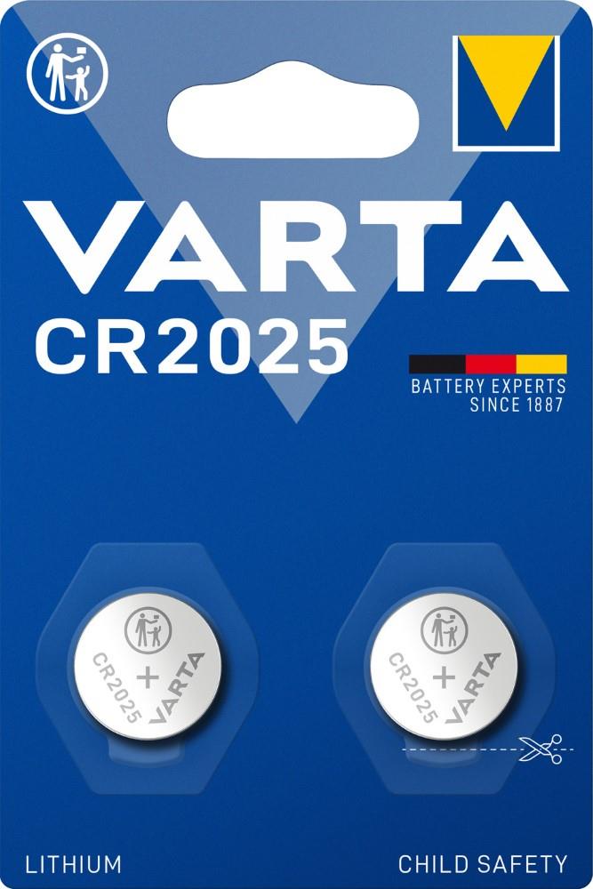 Varta CR2025 Knopfzellenbatterien 2 Stück