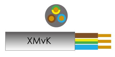 Kabel xmvk 3x2,5qmm rol 50m - 1243101