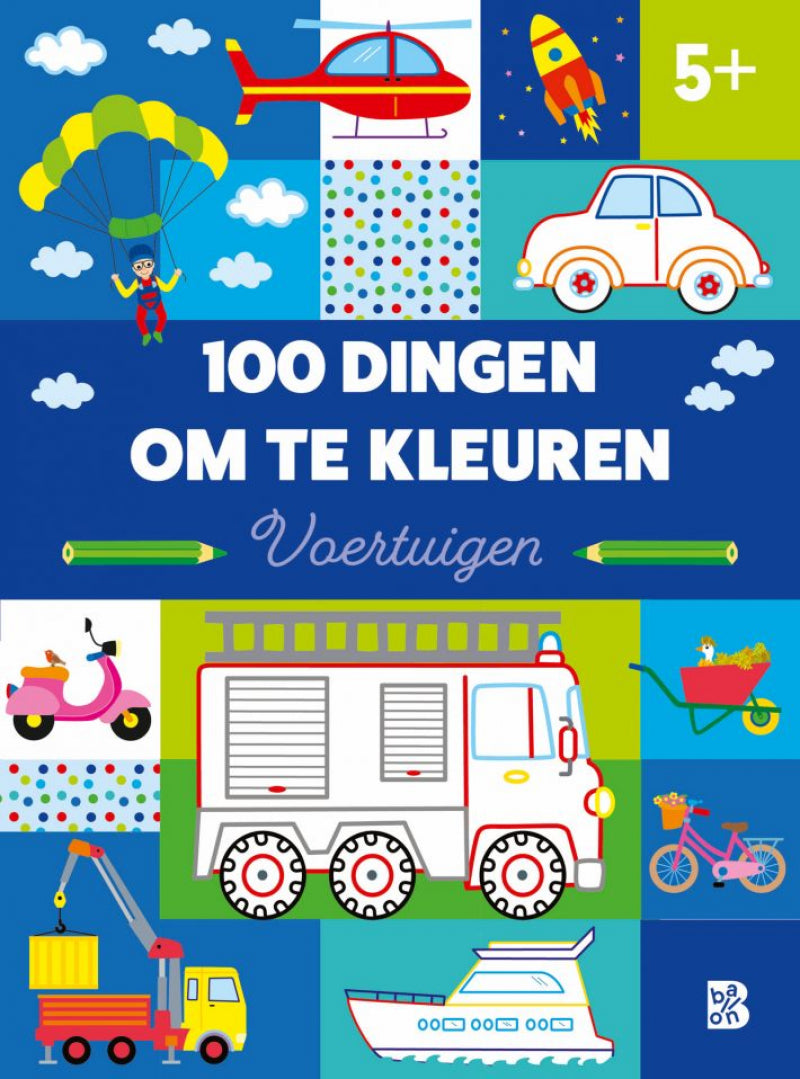 Standaard uitgeverij 100 dingen om te kleuren: voertuigen (5+)