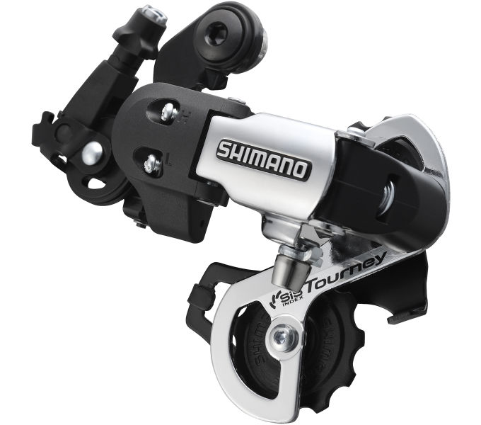 Shimano Achterdailleur 6 7-Gang-Turnier Rd-Fft35-Gericht-Versammlung D-Typ-Silver Schwarz