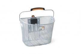 Tuscany Smartlock bicycle basket for 19 liters silver