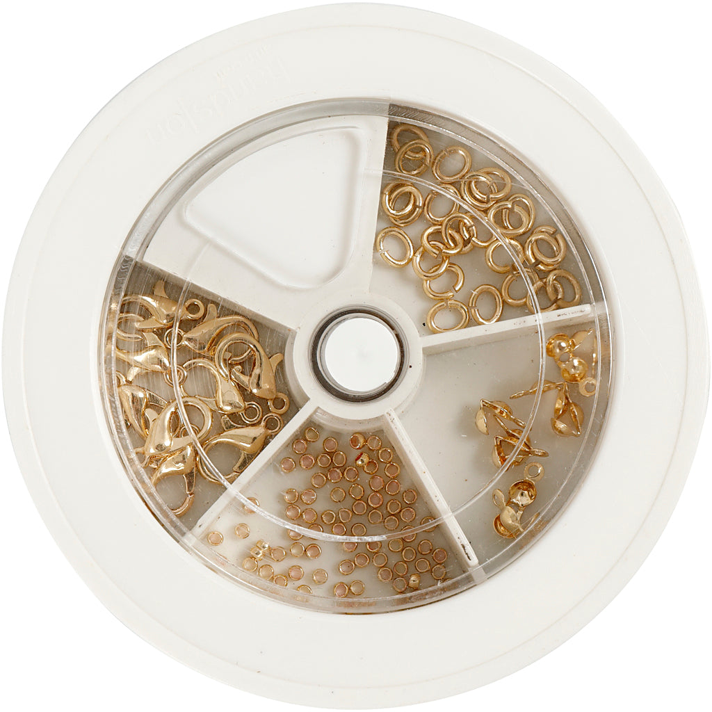 Creativ company jewelry starter set, gold plated, 1 set