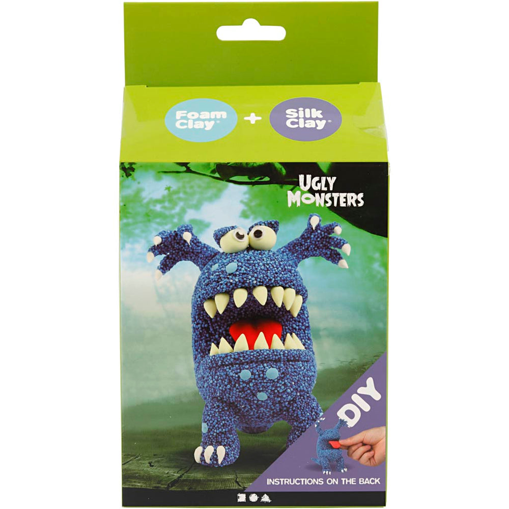 Silk clay funny friends, monster, blue, 1 box