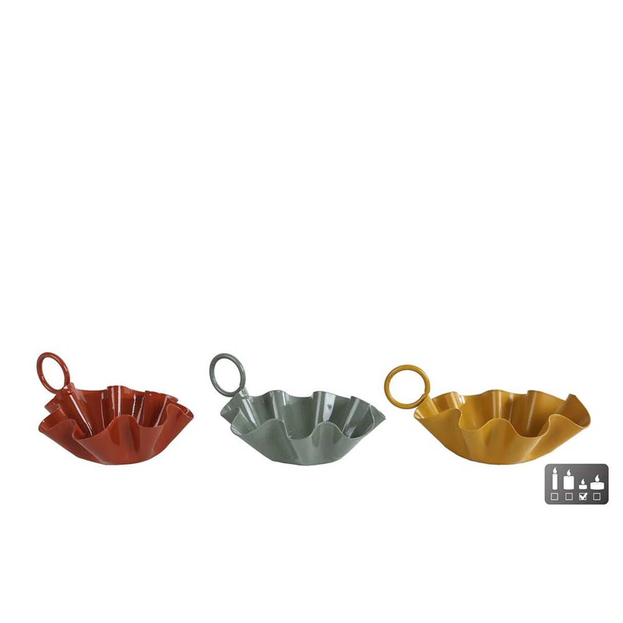 Cosydecor theelichthouder naomi metaal 11x8,5x5cm