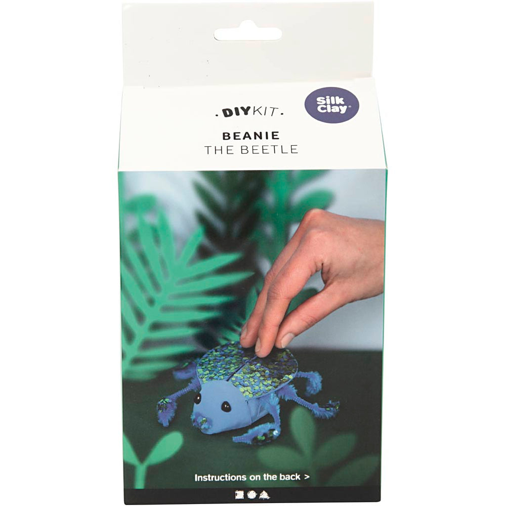 Silk clay beanie the beetle, 1 set