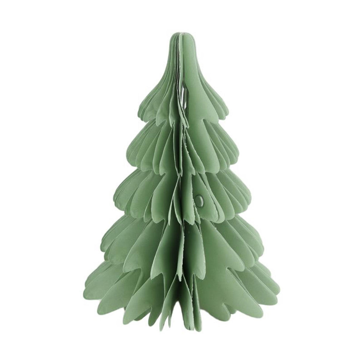 Dijk natural collections kerstboom papier 12x12x18cm licht groen