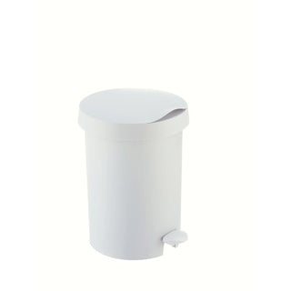 Papelera con pedal Sunware zodiac 5l blanco