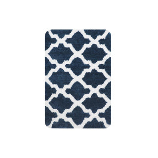 Alfombra de baño Dutch House Toulon 60 x 90 cm azul marino